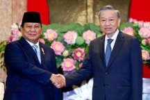 Tổng Bí thư, Chủ tịch nước Tô Lâm tiếp Tổng thống đắc cử Indonesia