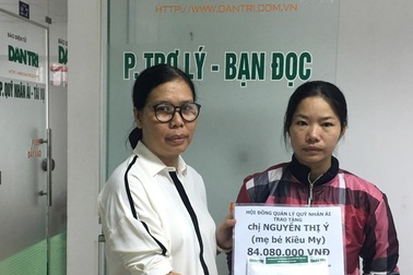 Hơn 84 triệu đồng đến với bé Kiều My