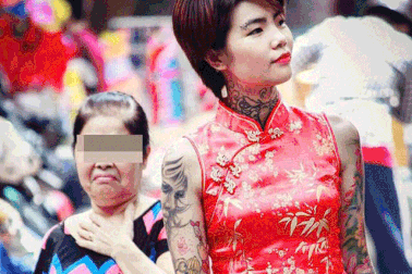 Cô gái xăm trổ bị người lớn "bĩu môi" giữa phố giờ ra sao?