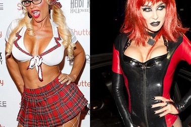 Trang phục Halloween bốc lửa của sao nữ 