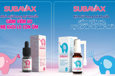 Nhỏ và xịt lợi khuẩn Subavax hỗ trợ giảm viêm mũi họng ở trẻ