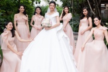 Hoa hậu Khánh Vân và dàn sao làm phù dâu trong đám cưới Á hậu Thuý Vân