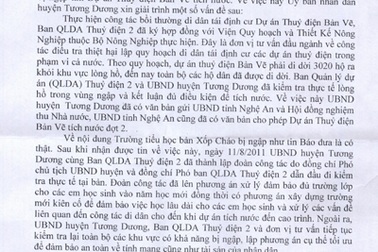 Thủy điện tích nước gây ngập trường học: Lỗi tại nhà tư vấn thiết kế!