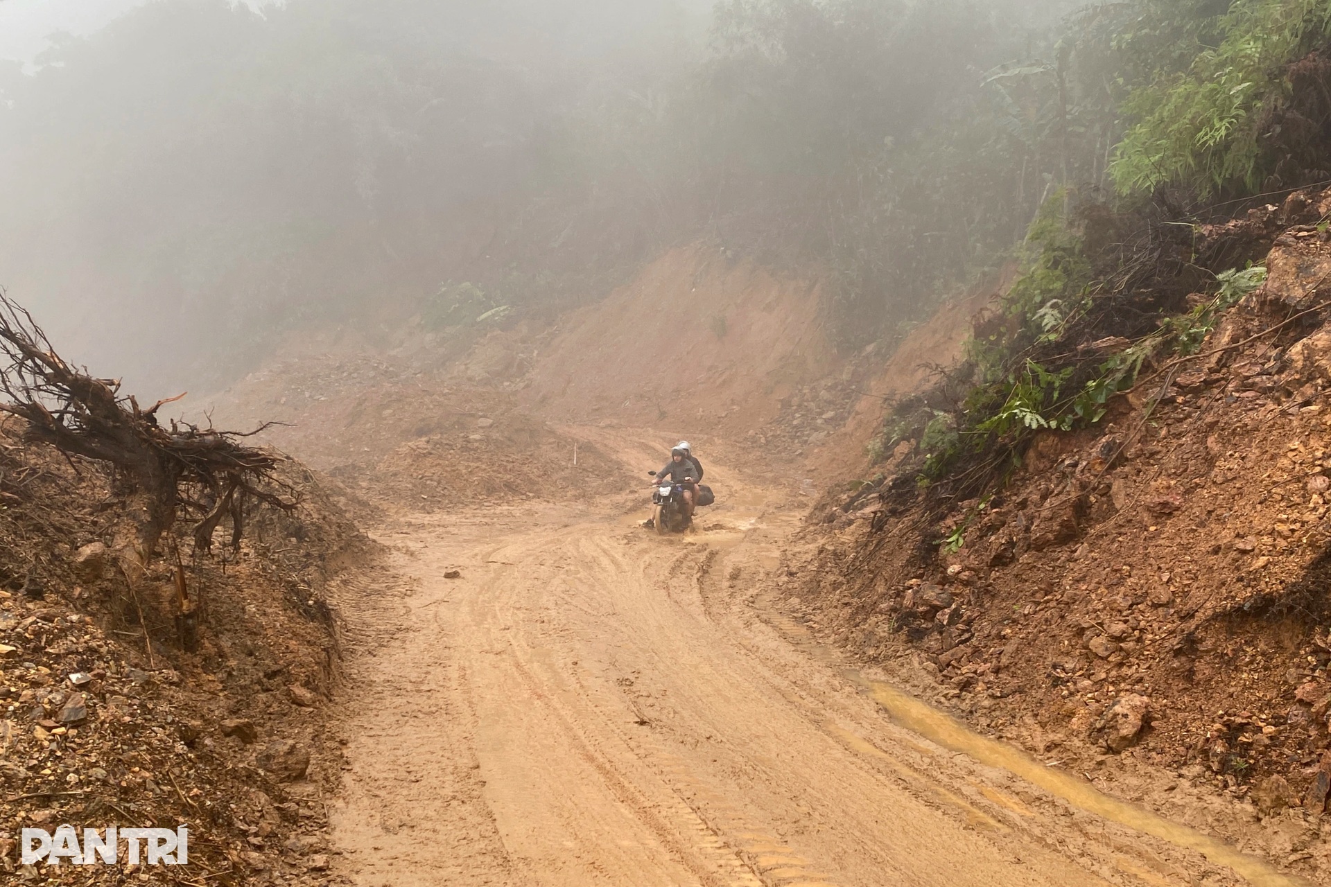 Cầu bị xô nghiêng, sạt lở bủa vây đường, nhà dân trên đỉnh Trường Sơn - 11