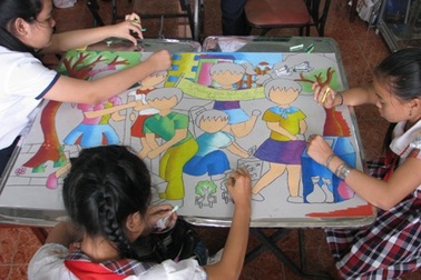 Học sinh Cần Thơ thi vẽ tranh vì môi trường thân thiện 