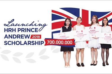 Khởi động chương trình Học bổng Hoàng tử Andrew 2018 trị giá lên tới 700 triệu đồng