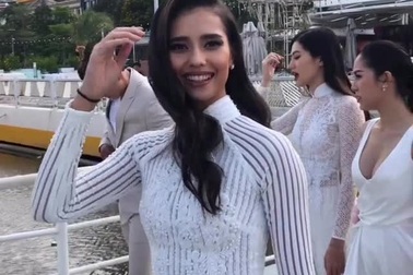 Hoa hậu Siêu Quốc gia mặc áo dài thả dáng