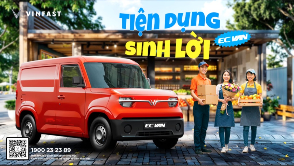 Ngày mai mở cọc VinFast EC Van: Mẫu xe chở hàng lợi kinh tế, lợi cả môi trường - 1 Ngày mai mở cọc VinFast EC Van: Mẫu xe chở hàng lợi kinh tế, lợi cả môi trường - 1