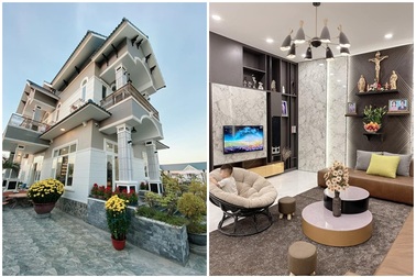 Chàng trai Bình Thuận chi gần 7 tỷ đồng để xây biệt thự tặng cha mẹ