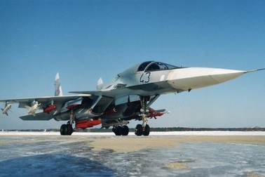 Nga điều cường kích Su-34 đi phá băng cứu trợ lũ lụt