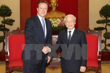 Tổng Bí thư Nguyễn Phú Trọng tiếp Thủ tướng Anh David Cameron