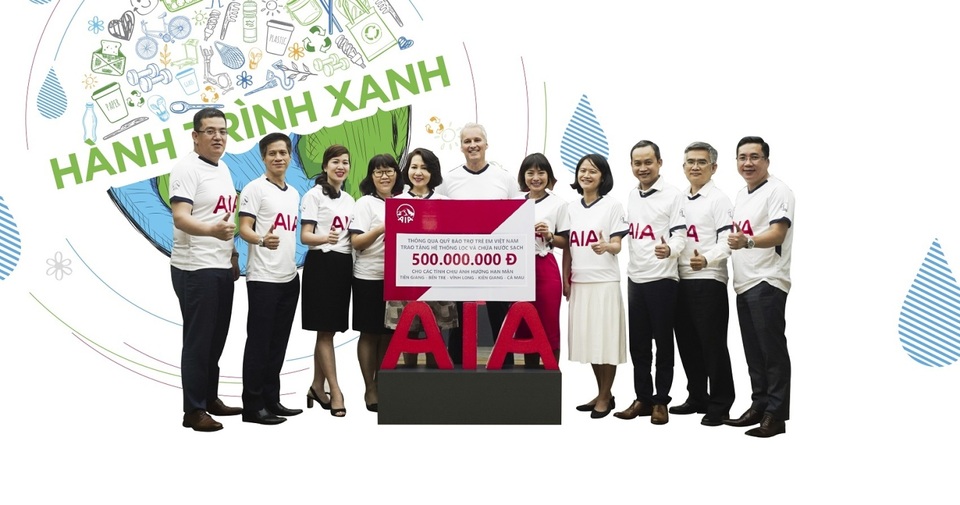 AIA Việt Nam: Đồng hành, sẻ chia với người dân vùng hạn mặn - 1