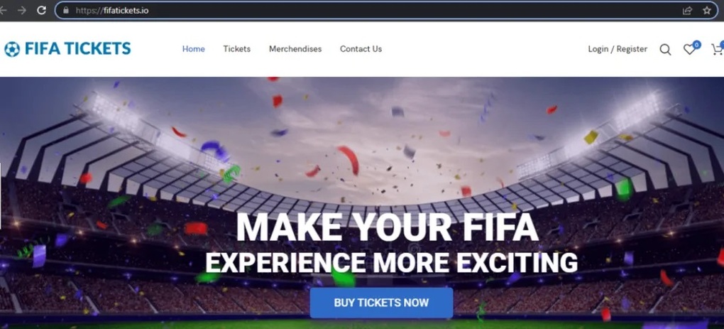 Trang web mạo danh FIFA để lừa đảo bán vé World Cup (Ảnh: Zscaler). Trang web mạo danh FIFA để lừa đảo bán vé World Cup (Ảnh: Zscaler).
