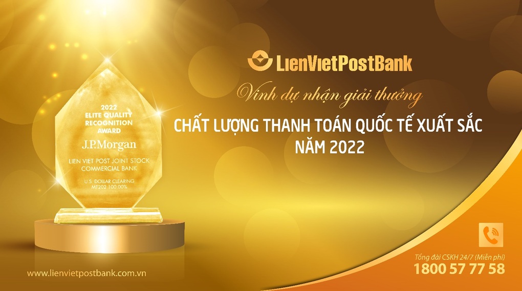 Lienvietpostbank nhận giải thưởng thanh toán quốc tế - 1 Lienvietpostbank nhận giải thưởng thanh toán quốc tế - 1