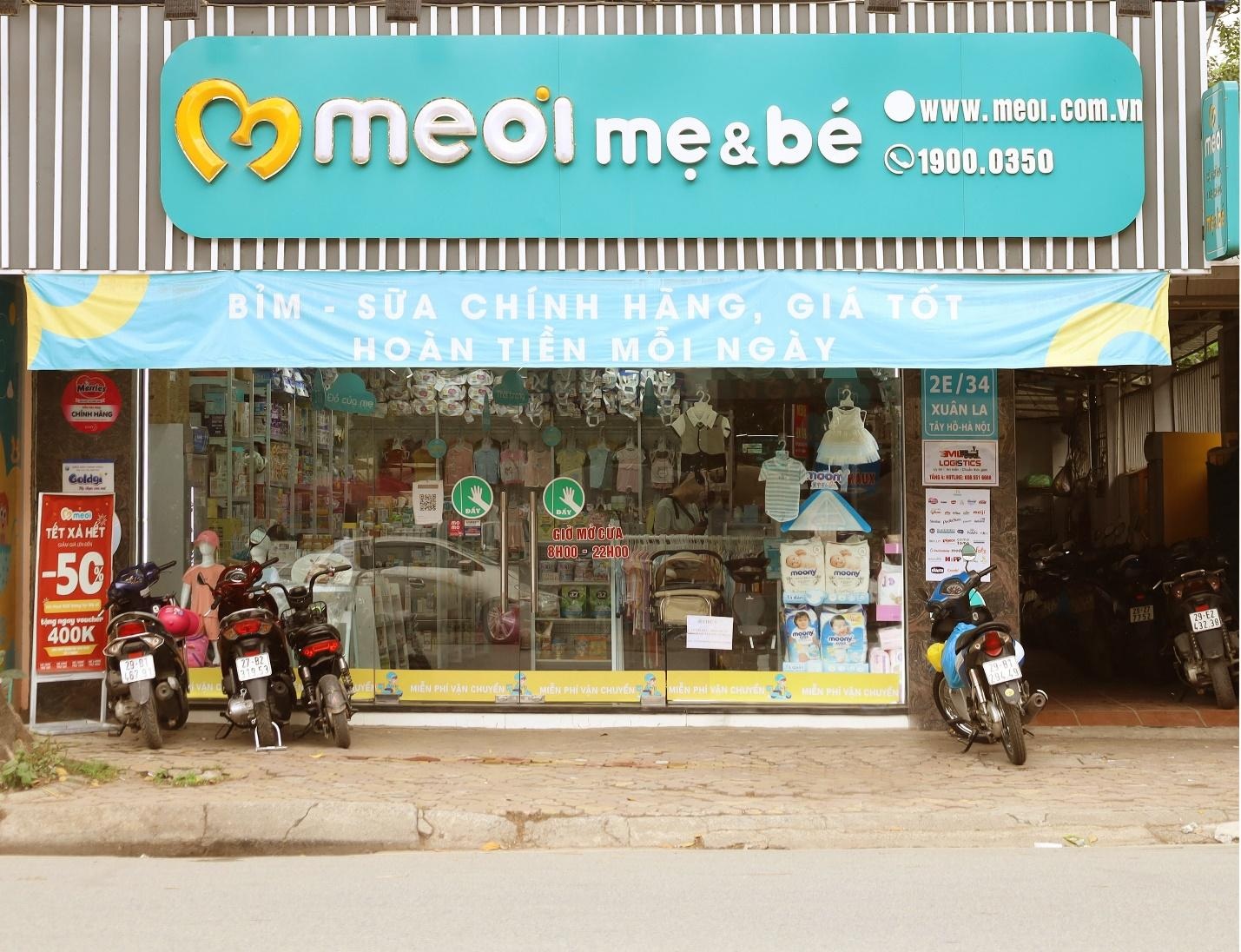 Hệ thống cửa hàng Mẹ ơi đa dạng sản phẩm cho bé - 1