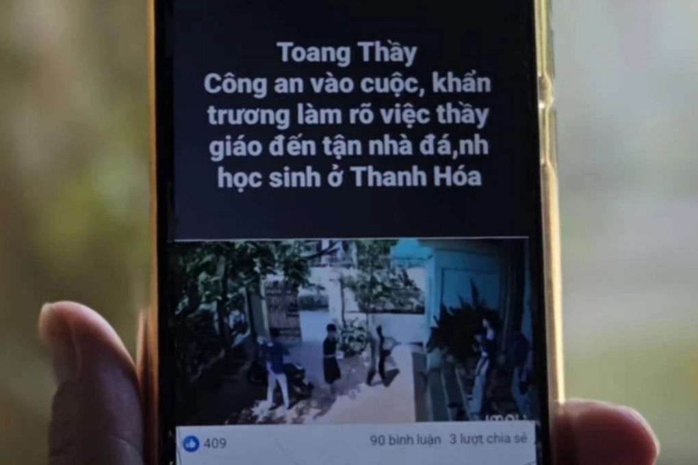 حالة مجيء معلم إلى بيت أحد الطلاب لصفعه: المعلم إنسان هادئ وقدوة - 1 Vụ thầy giáo đến tận nhà tát học sinh: Thầy là người điềm đạm, chuẩn mực - 1