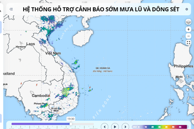 Ra mắt hệ thống cảnh báo sớm dông sét, mưa lũ