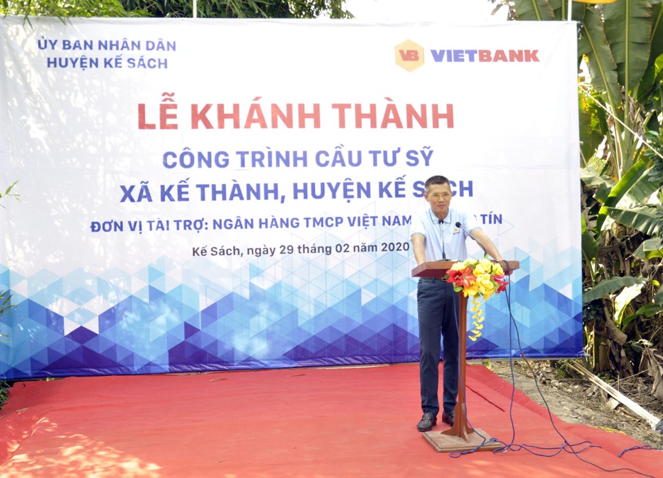 Vietbank khánh thành cầu giao thông nông thôn tại xã Kế Thành, tỉnh Sóc Trăng - 2 Vietbank khánh thành cầu giao thông nông thôn tại xã Kế Thành, tỉnh Sóc Trăng - 2