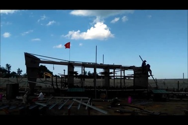 Tàu vỏ thép đầu tiên tại Quảng Trị đang dần hình thành