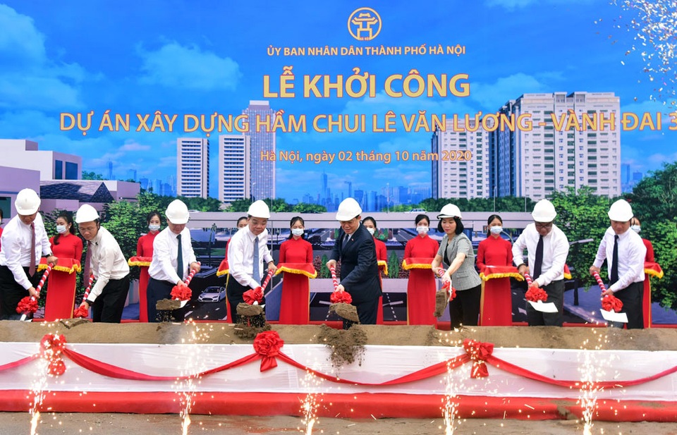 Hà Nội khởi công hầm chui gần 700 tỷ qua nút giao Lê Văn Lương - Vành đai 3 - 2 Hà Nội khởi công hầm chui gần 700 tỷ qua nút giao Lê Văn Lương - Vành đai 3 - 2