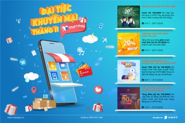 VNPT Pay mở đại tiệc ưu đãi nhân dịp ngày độc thân 11/11