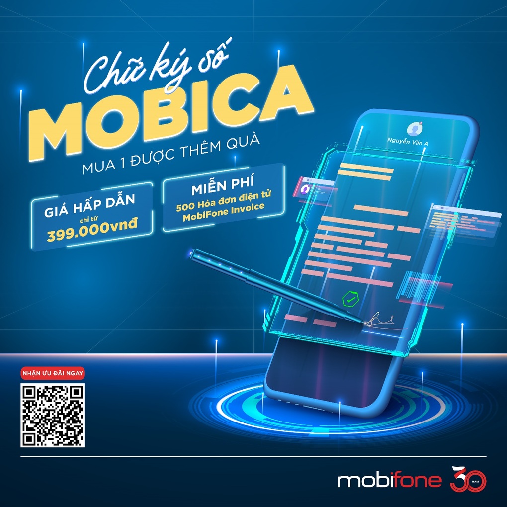 Ký số an toàn tiện lợi cùng ưu đãi lớn từ MobiFone CA - 1 Ký số an toàn tiện lợi cùng ưu đãi lớn từ MobiFone CA - 1