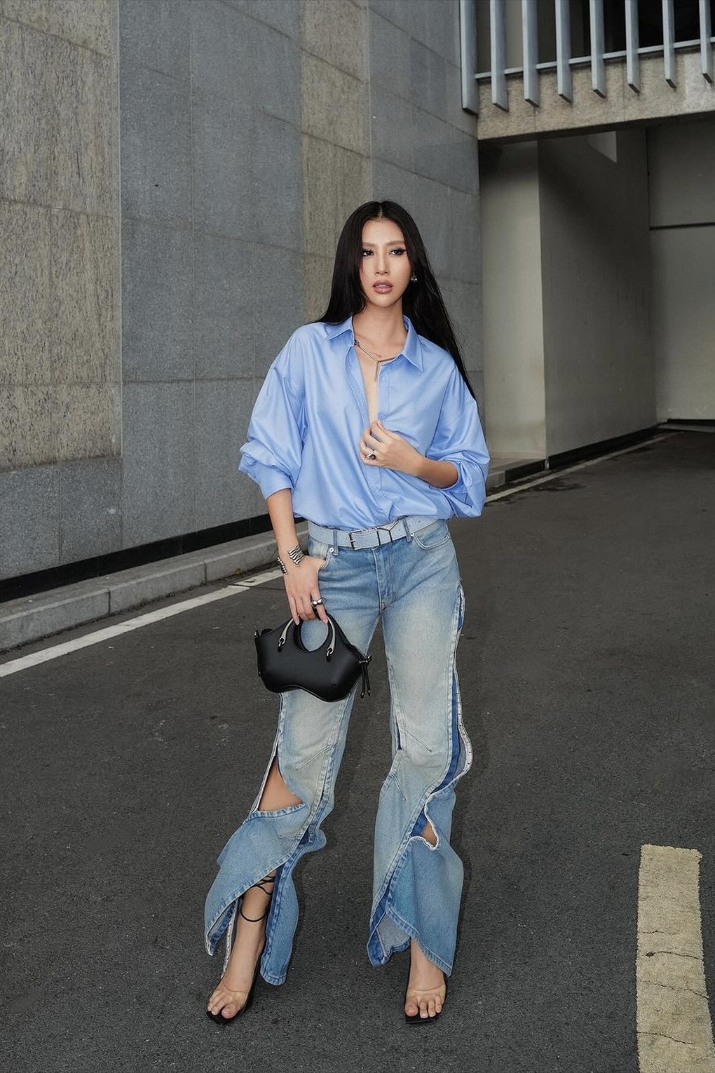 Bảo Anh, Bích Phương và sao nữ gợi cảm với mốt thời trang của các ông bố - 5