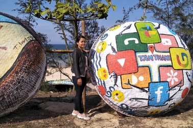 Ấn tượng con đường nghệ thuật thuyền thúng Tam Thanh “phiên bản 2020”