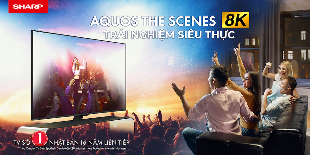 Sharp ra mắt TV 8K thế hệ thứ 2 với công nghệ màu sắc độc quyền mới - 2 Sharp ra mắt TV 8K thế hệ thứ 2 với công nghệ màu sắc độc quyền mới - 2