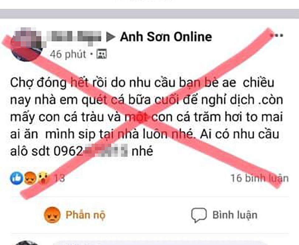 Loan tin “chợ đóng hết rồi” để... bán cá - 1 Loan tin “chợ đóng hết rồi” để... bán cá - 1
