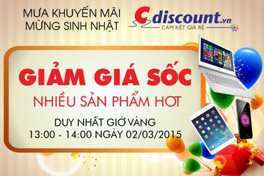 Cdiscount.vn: Sinh Nhật Vàng - Ngập Tràn Khuyến Mãi