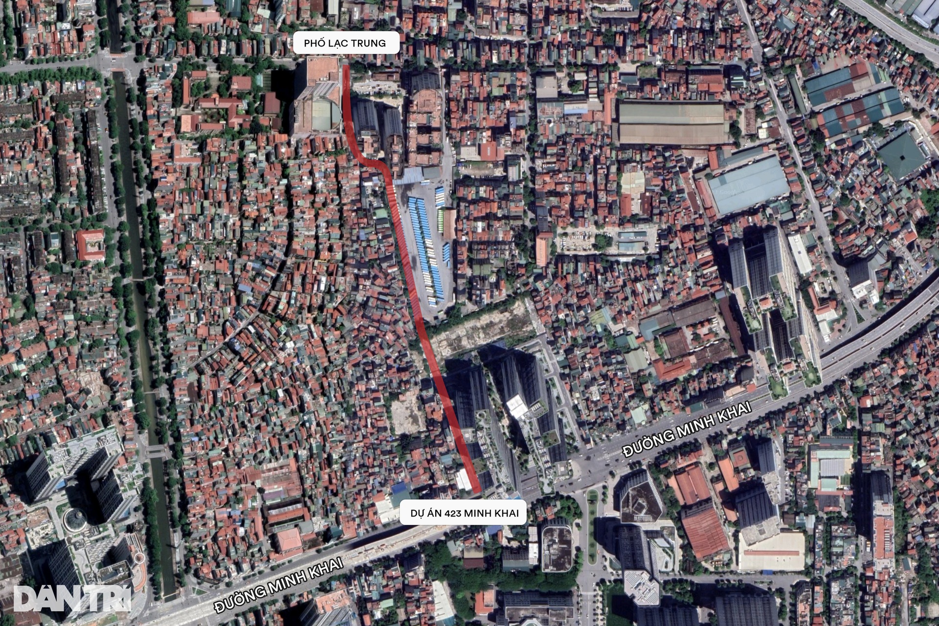 Nhìn rõ từ trên cao đường cong mềm mại lách giữa 2 tòa chung cư ở Hà Nội - 1 Nhìn rõ từ trên cao đường cong mềm mại lách giữa 2 tòa chung cư ở Hà Nội - 1