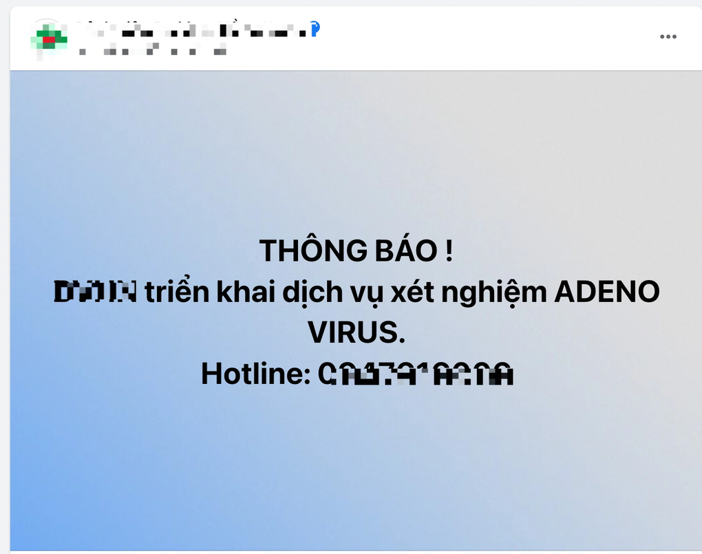 Hà Nội: Cháy túi vì chi tiền triệu xét nghiệm Adenovirus cho con - 3 Hà Nội: Cháy túi vì chi tiền triệu xét nghiệm Adenovirus cho con - 3