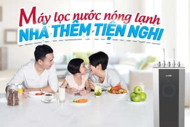 "Soi" dòng máy lọc nước nóng lạnh kết nối được với điện thoại gây sốt hè năm nay