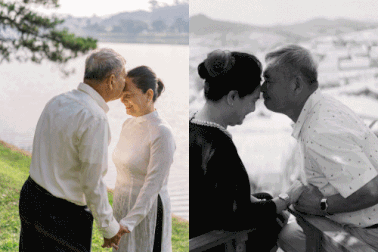 Ngưỡng mộ mối tình gần 40 năm vẫn “xanh ngát” của bố mẹ Á hậu Thuỳ Dung