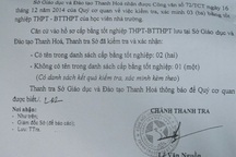 Phó hiệu trưởng dùng bằng cấp 3 giả bị phát hiện
