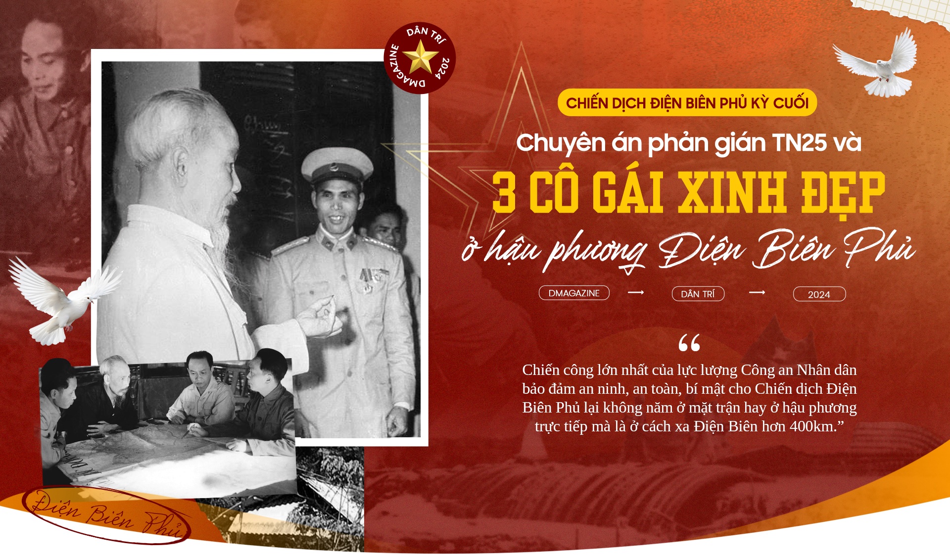 Chuyên án phản gián TN25 và 3 cô gái xinh đẹp ở hậu phương Điện Biên Phủ