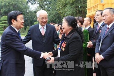 Chủ tịch nước tiếp Đoàn đại biểu doanh nghiệp nhỏ và vừa tiêu biểu