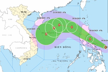 Bão Fengshen vừa hình thành, hướng vào Biển Đông