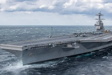 Tàu sân bay hiện đại nhất của Mỹ tới châu Âu giữa lúc căng thẳng