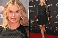Maria Sharapova đẹp như tượng trên thảm đỏ