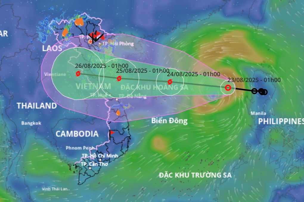 Bão số 5 có thể hình thành trong 3-6 tiếng tới, hướng vào đất liền nước ta - 1 Bão số 5 có thể hình thành trong 3-6 tiếng tới, hướng vào đất liền nước ta - 1