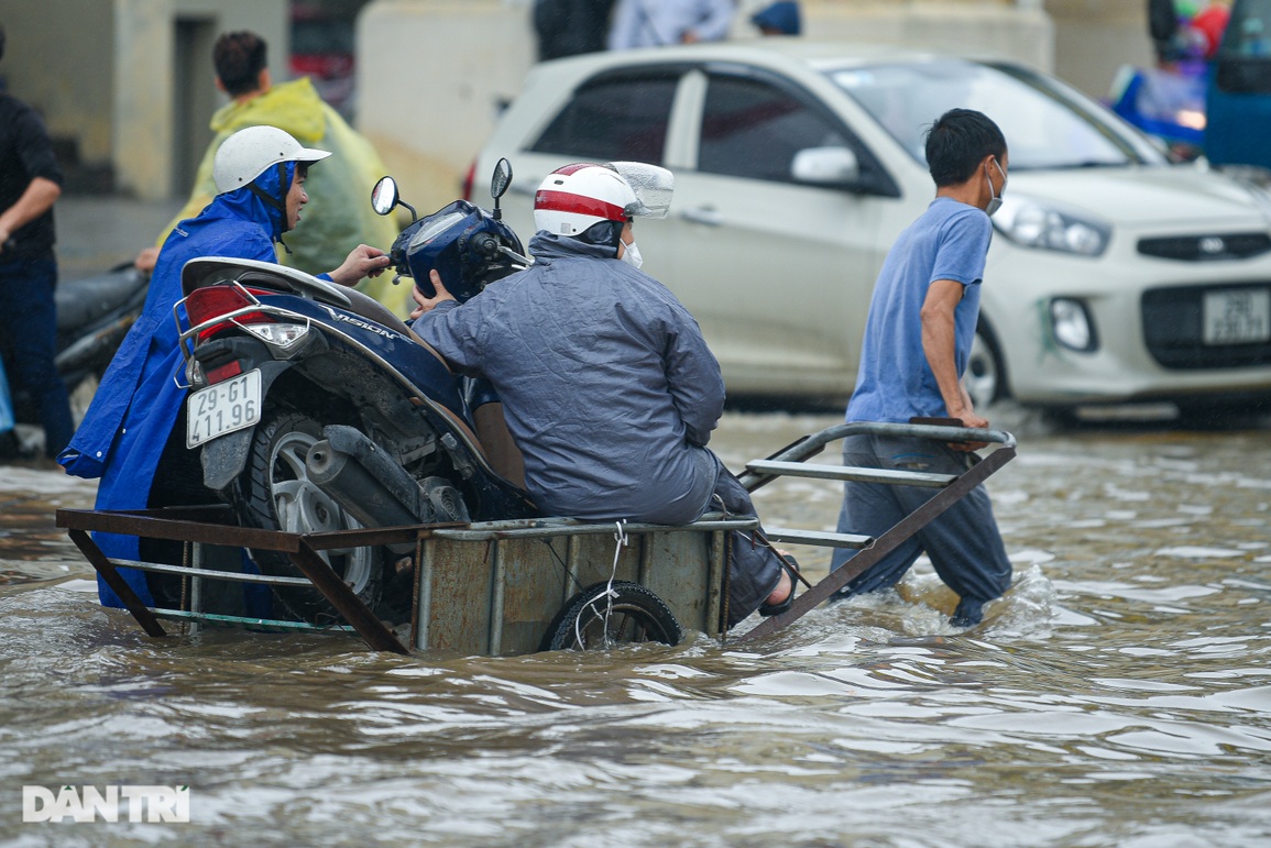 Hà Nội phố cũng như sông, dịch vụ chở người bằng xe bò kiếm bộn tiền - 1 Hà Nội phố cũng như sông, dịch vụ chở người bằng xe bò kiếm bộn tiền - 1