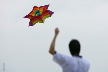 Diều khổng lồ lỡ cánh vì… thiếu gió