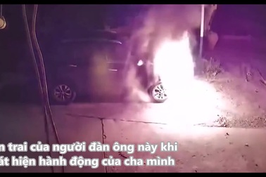 Người đàn ông tự đốt ô tô của chính mình sau khi cãi nhau với con trai