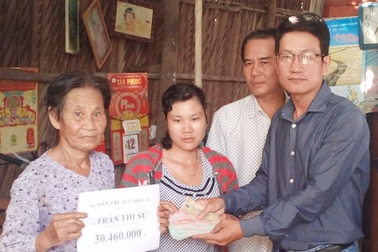 Hơn 30 triệu đồng đến với bà Trần Thị Sử