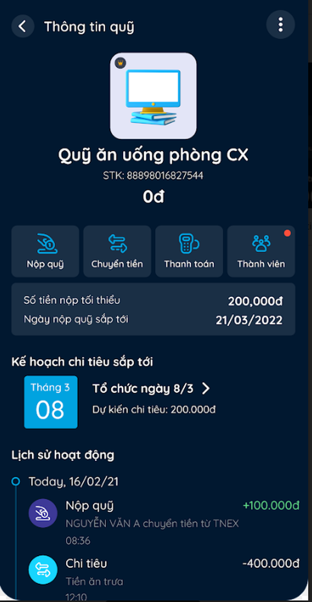 TNEX đồng hành cùng dân công sở với tính năng quỹ trà chiều - 2 TNEX đồng hành cùng dân công sở với tính năng quỹ trà chiều - 2