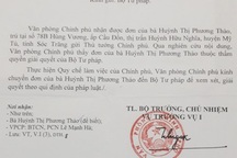 Án tuyên một đường, thi hành một nẻo: Văn phòng Chính phủ đề nghị Bộ Tư pháp xem xét