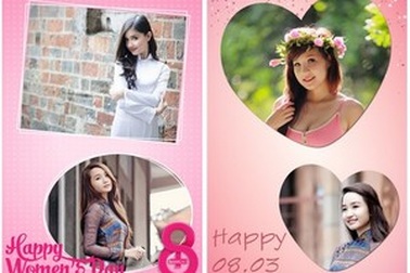Ứng dụng tạo ảnh ghép đẹp mắt cho ngày Quốc tế Phụ nữ 8/3