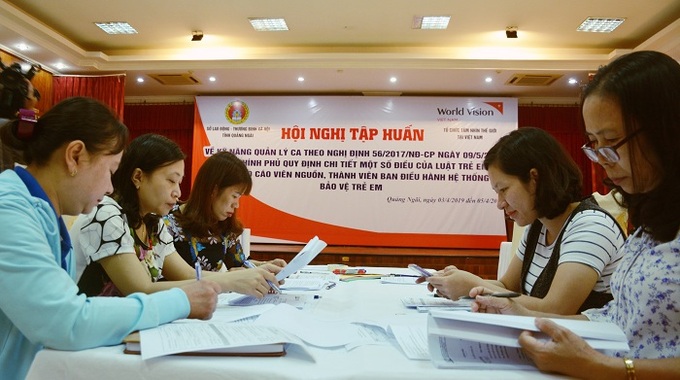 Các báo cáo viên nguồn tham gia đợt tập huấn. 